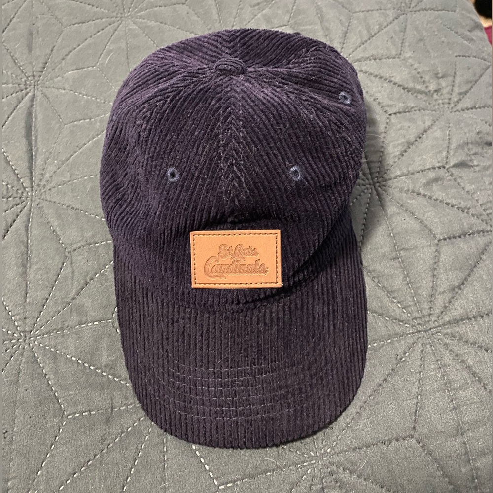 Corduroy Game Day Giveaway Baseball Cap in Navy Blue (St. Louis Cardinals, BC)